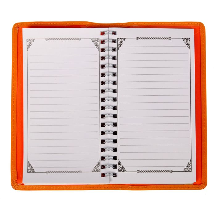 Записная книжка на гребне в обложке из экокожи "СССР", 60 листов