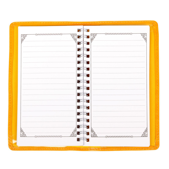 Записная книжка на гребне в обложке из экокожи "Мои самые счастливые мысли", 60 листов