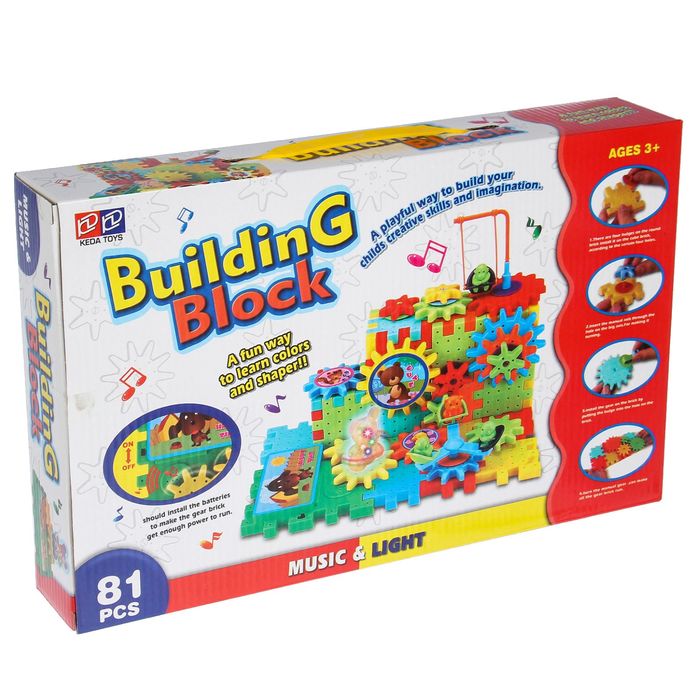 Конструктор «Забавные шестерёнки», 81 деталь