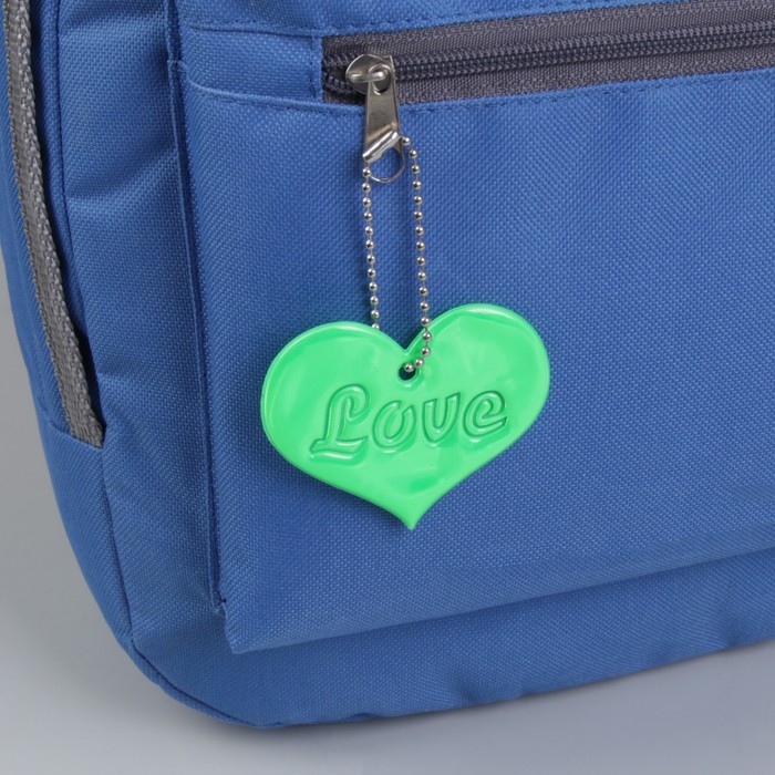 Светоотражающий элемент "Любовь", 6,5*5,5см, цвет МИКС