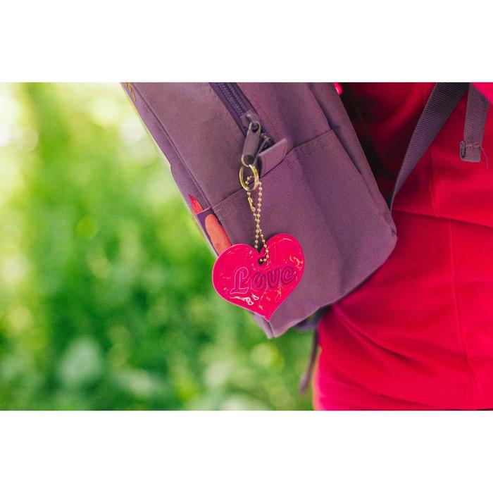 Светоотражающий элемент "Любовь", 6,5*5,5см, цвет МИКС