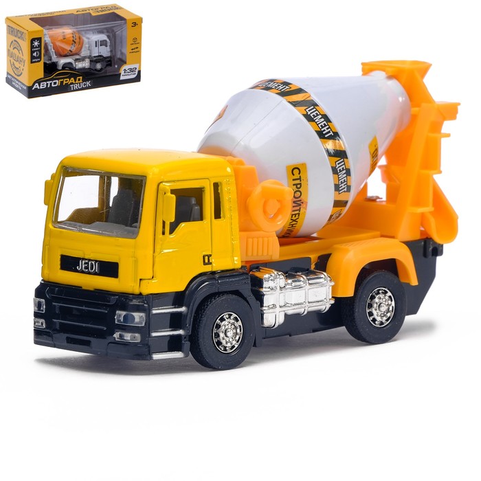 Машина металлическая "Стройтехника", инерционная, световые и звуковые эффекты, масштаб 1:32