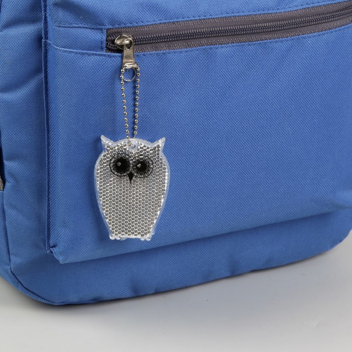 Светоотражатель "Сова", 6,5*4,5см, цвет белый