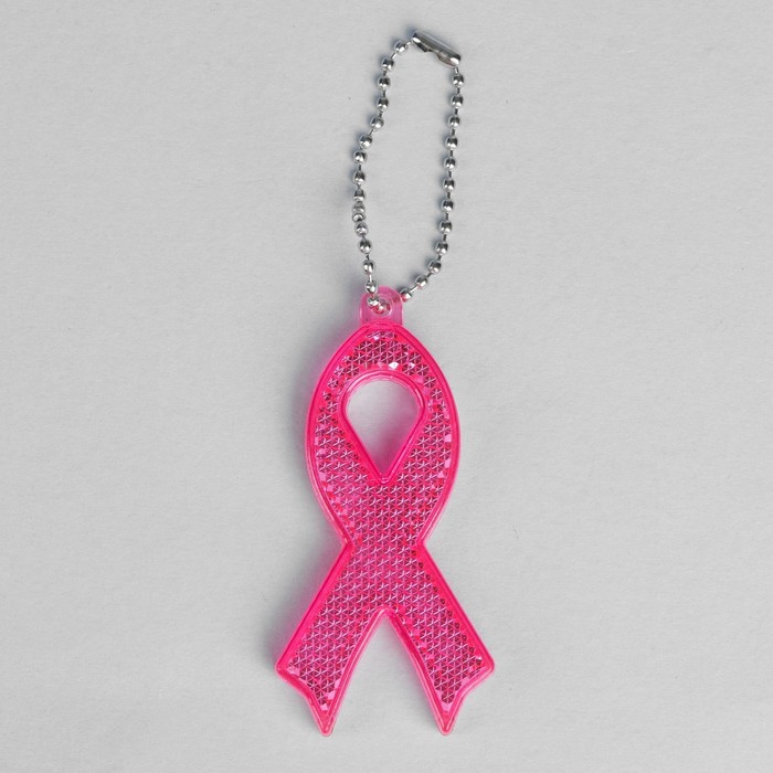 Светоотражатель "Бантик", 7,3*3,6см, цвет розовый