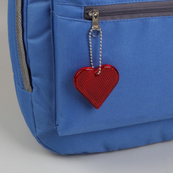 Светоотражатель "Сердце", 5*5см, цвет красный