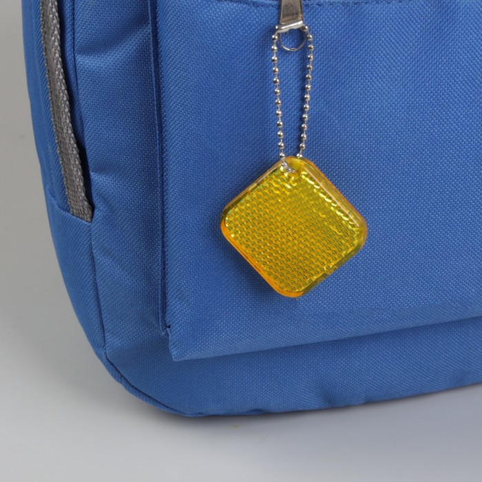 Светоотражатель "Ромб", 4*4см, цвет жёлтый