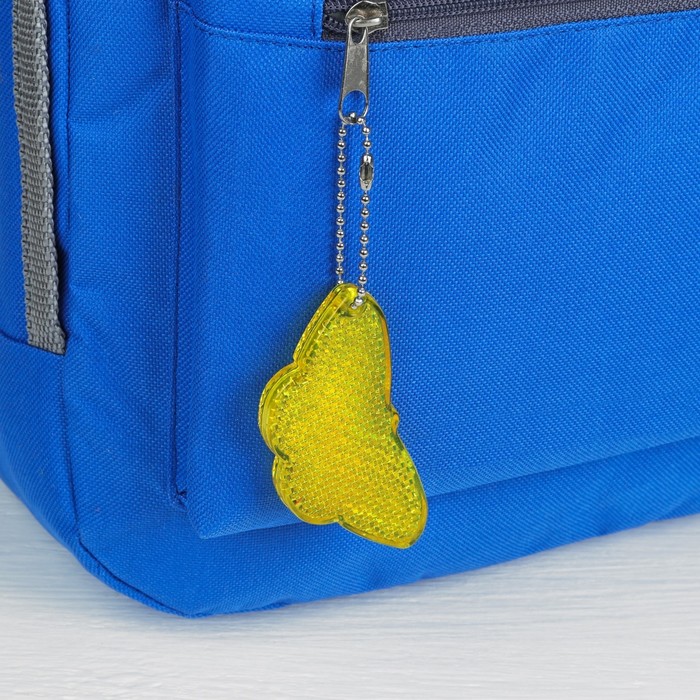 Светоотражатель "Бабочка", 8*3,3см, цвет жёлтый