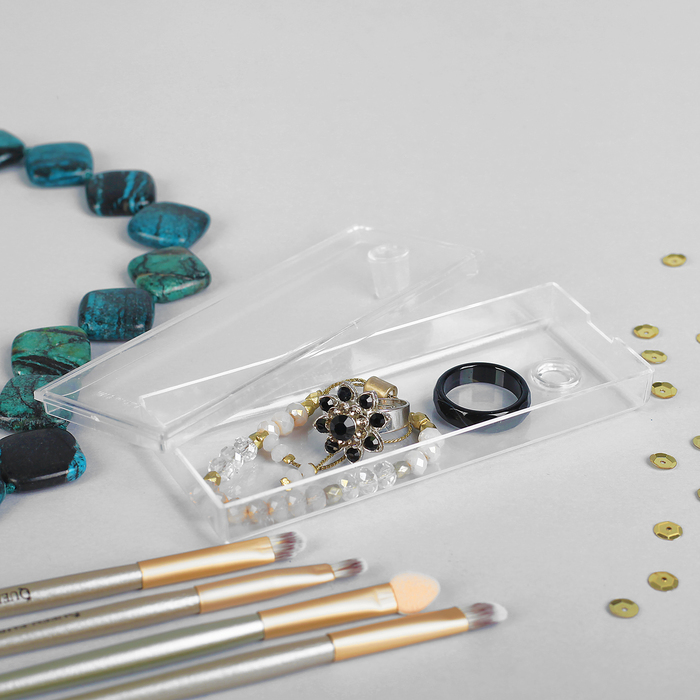 Ёмкость для хранения мелочей 11.5*4.5, оргстекло, цвет прозрачный