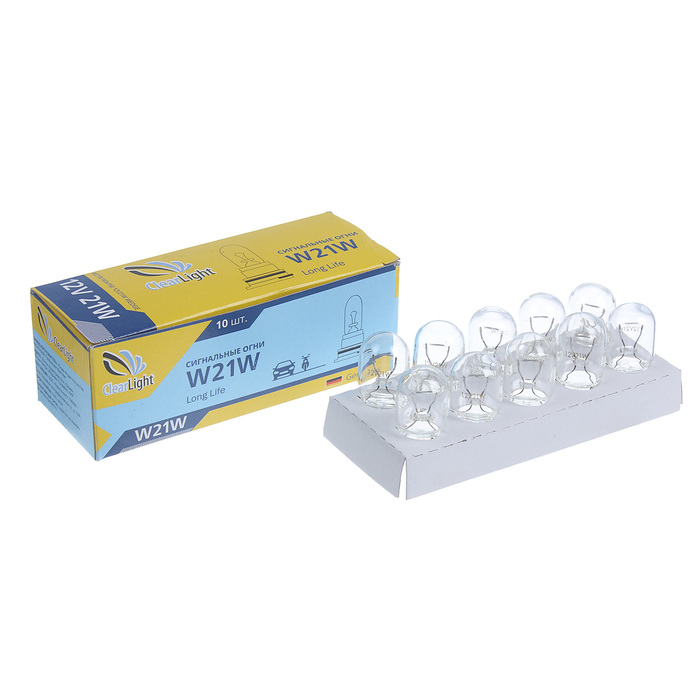 Галогенная лампа Clearlight W21W, 12 В