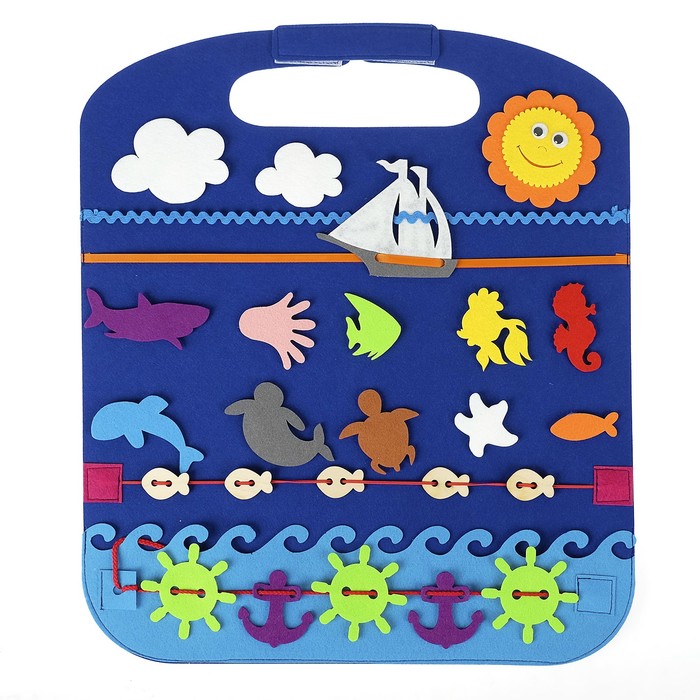 Коврик-игралка в дорогу "Море"