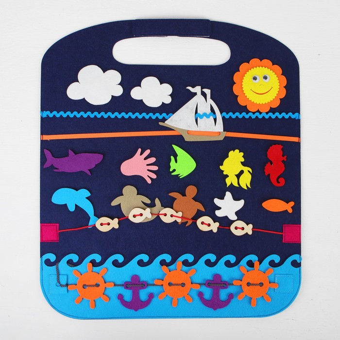 Коврик-игралка в дорогу "Море"