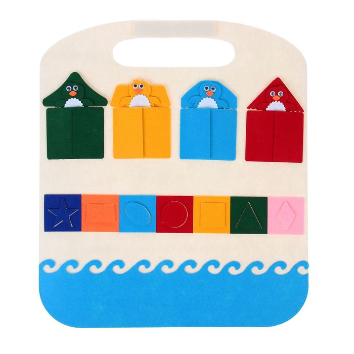 Коврик-игралка в дорогу "Пингвины", МИКС