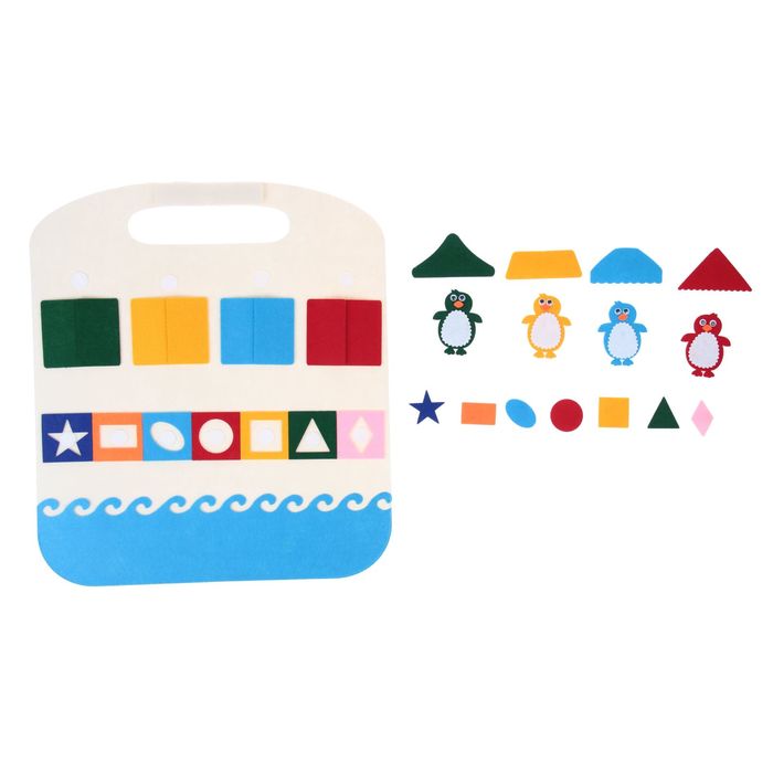 Коврик-игралка в дорогу "Пингвины", МИКС