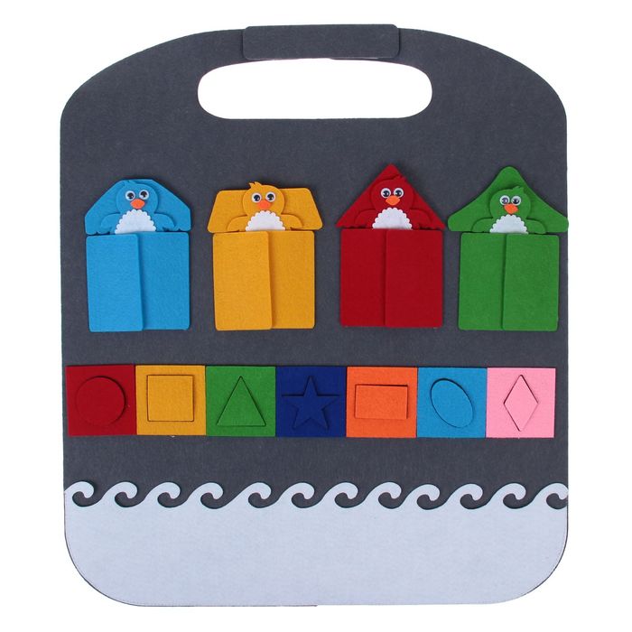 Коврик-игралка в дорогу "Пингвины", МИКС