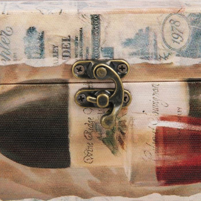 Шкатулка дерево под бутылку "Бутылка вина и бокал" 37х12х12 см