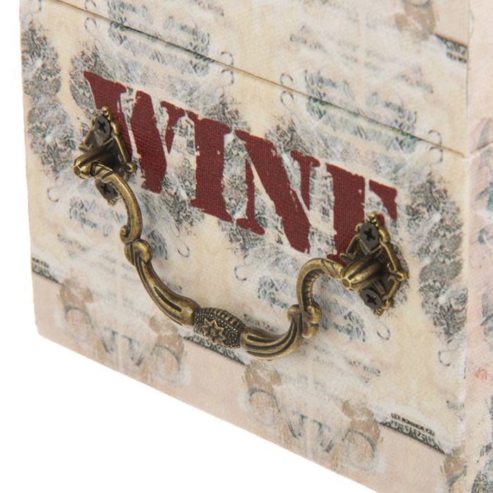 Шкатулка дерево под бутылку "Бутылка вина и бокал" 37х12х12 см