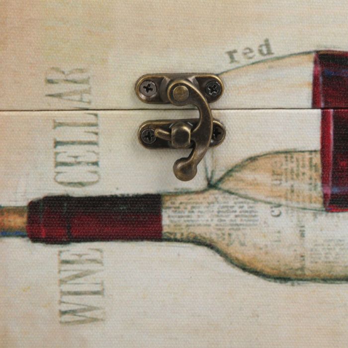 Шкатулка дерево под бутылку "Дегустация вин" 37х12х12 см