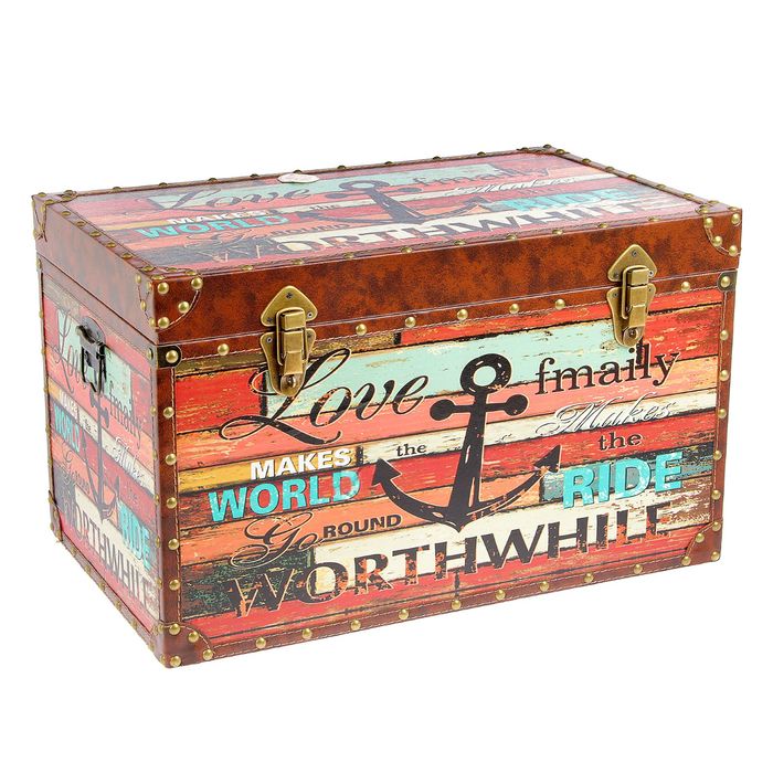 Сундук дерево "Яркое морское путешествие" 33х54х33 см