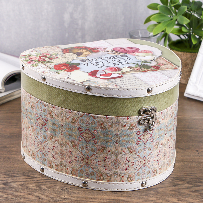 Шкатулка дерево "Романтичное предложение" 15х23,5х22 см