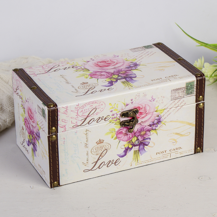 Шкатулка дерево "Июнь" 12х24х14 см