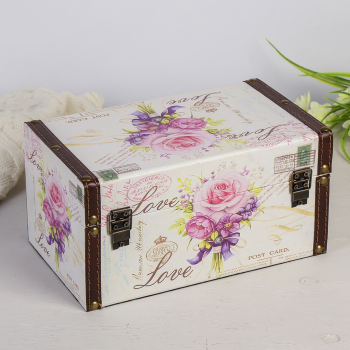 Шкатулка дерево "Июнь" 12х24х14 см