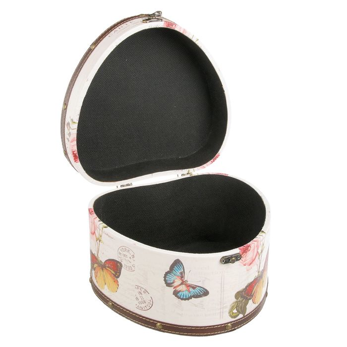 Шкатулка дерево "Бабочки" 15х23,5х22 см