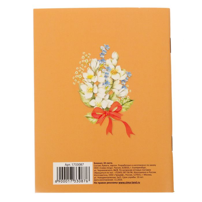 Набор "С праздником весны": блокнот, ручка