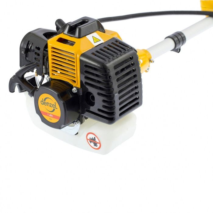 Триммер бензиновый DENZEL GT-430, состоит из 2 частей, 1,3 кВт, 42,7 см3 (диск+катушка)