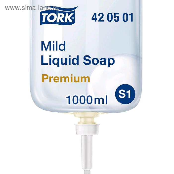 

Жидкое мыло-крем для рук Tork Premium, мягкое, белый, 1 литр