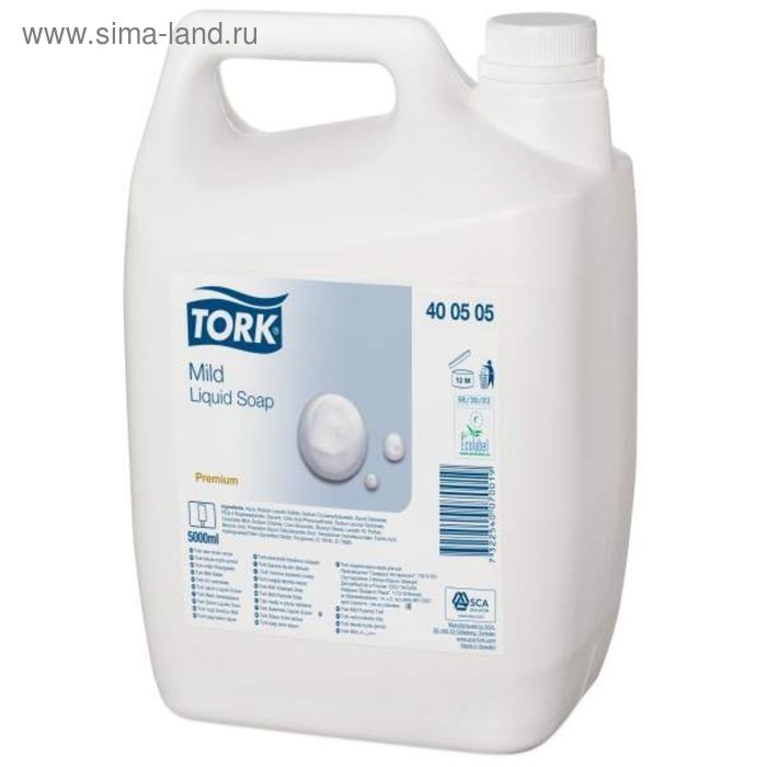 

Жидкое мыло-крем для рук Tork Premium, мягкое, белый, 5л
