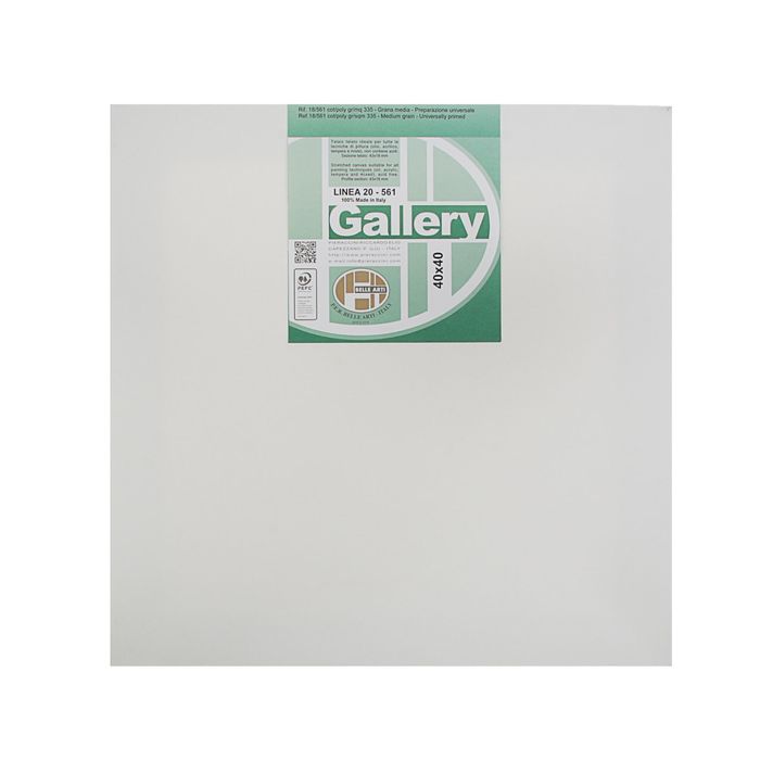 Холст на подрамнике хлопок 50%,полиэстер 50% акриловый грунт 2*40*40 см BelleArti Linea 66022