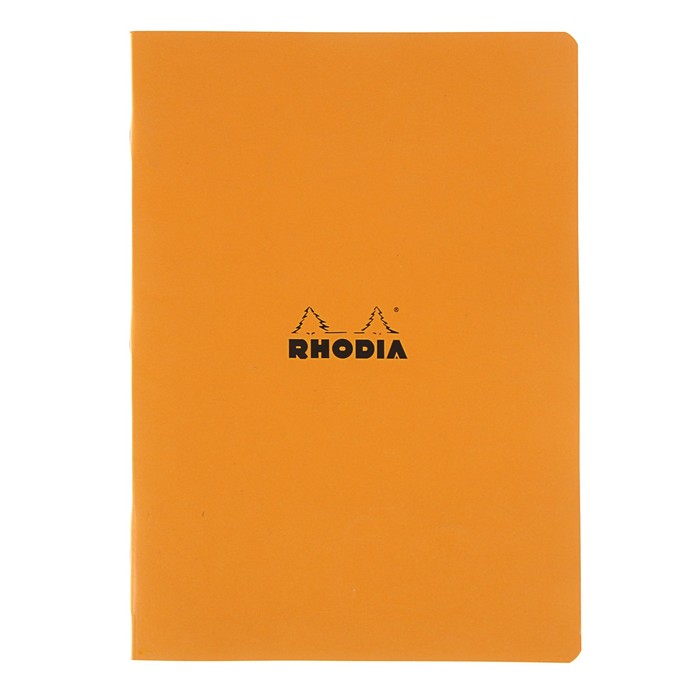 Тетрадь для записи А4 Clairefontaine Rhodia 48 листов, линейка, 80 г/м2 "Оранжевая" скоба 119168С