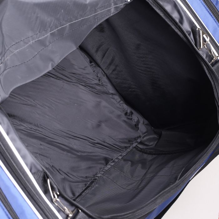 Сумка спортивная, трансформер, отдел на молнии, 3 наружных кармана, цвет синий/черный