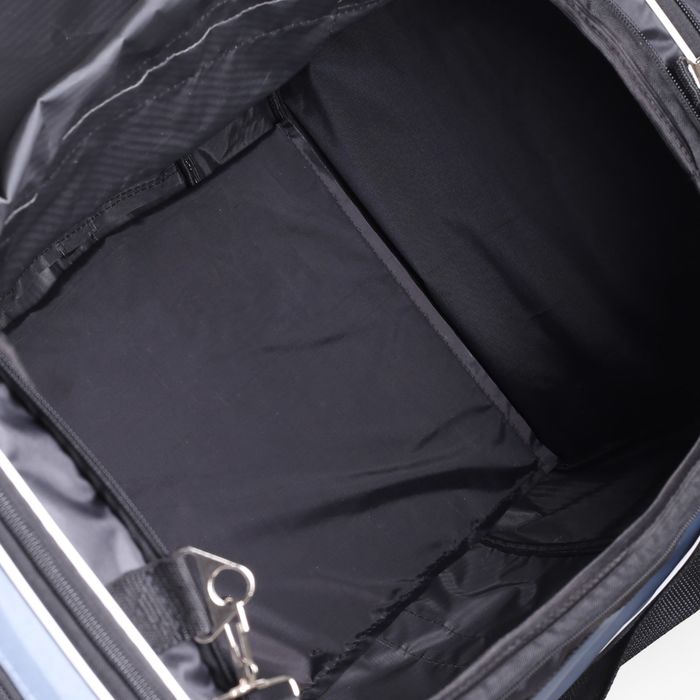 Сумка спортивная, трансформер, отдел на молнии, 3 наружных кармана, цвет чёрный/серый