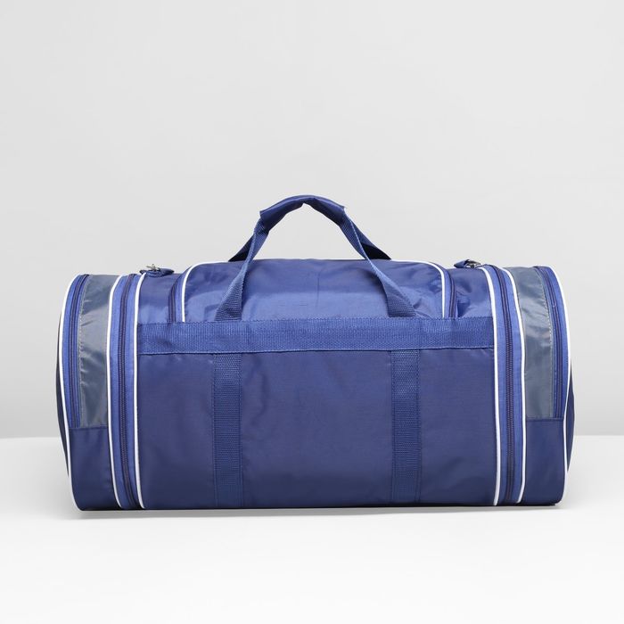 Сумка спортивная, трансформер, отдел на молнии, 3 наружных кармана, цвет синий/серый