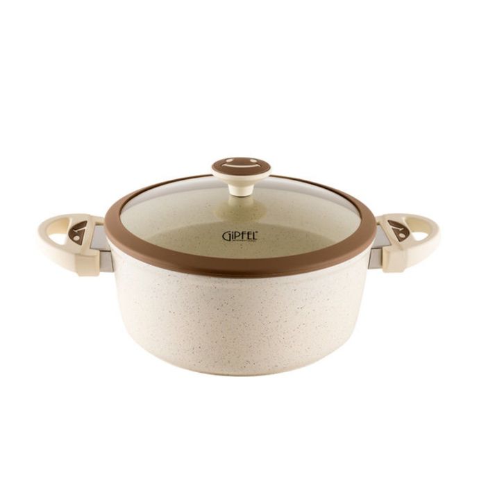 Кастрюля Sonrizo, 20 см, 2,2 л, со стеклянной крышкой