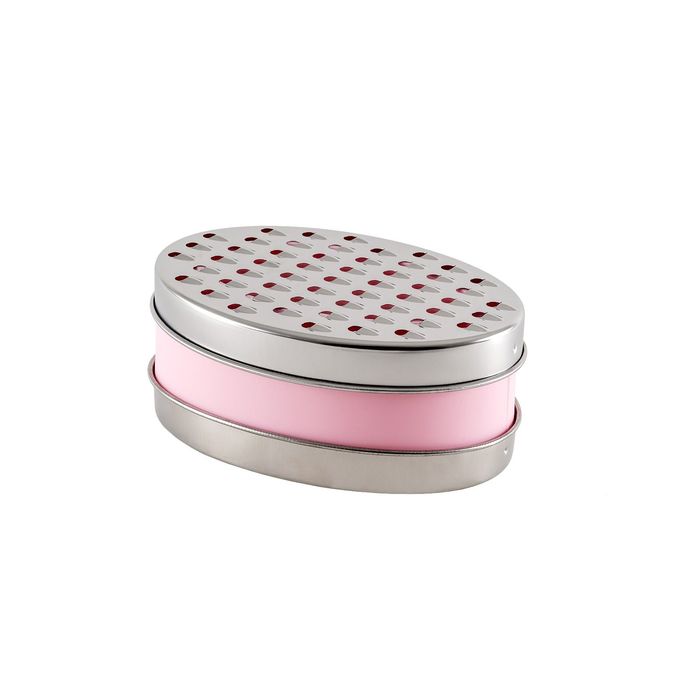 Терка с контейнером Sonna, 17 х 12 см, розовая