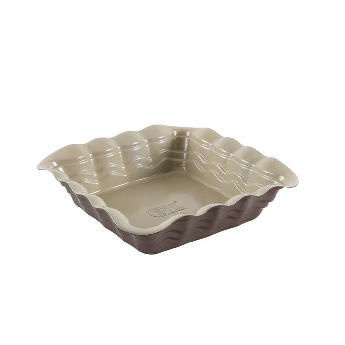 Форма для выпечки Oven, 25,3 x25,3 x 5 см, квадратная, коричневая