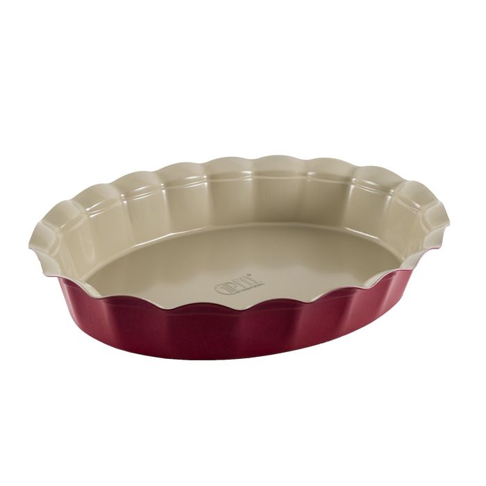 Форма для выпечки Oven, 42 x 33 x 7,5 см, овальная, розовая