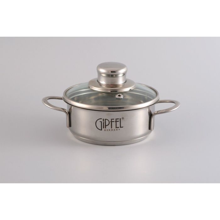 Кастрюля Mini, со стеклянной крышкой 12 х 5 см, 0,6 л