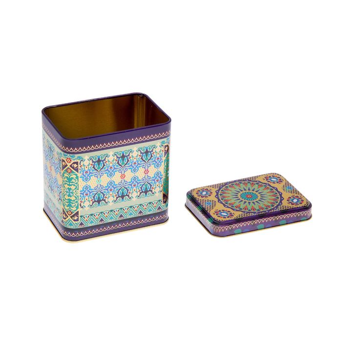 Банка для сыпучих продуктов 600 мл "Самарканд", прямоугольная, 6,7х9,8х9,8 см