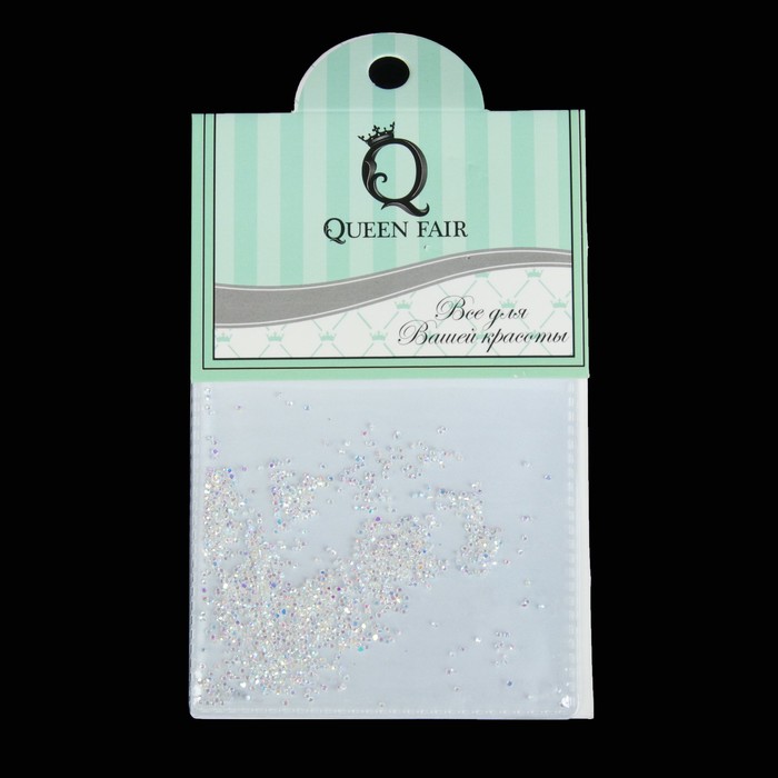 Кристаллы для декора ногтей, цвет прозрачный