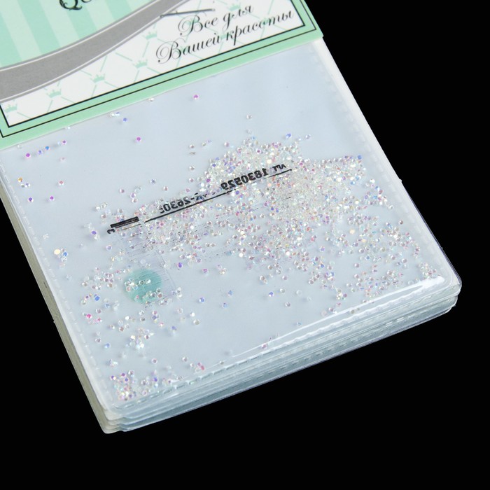Кристаллы для декора ногтей, цвет прозрачный
