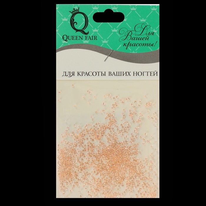 Кристаллы для декора ногтей, цвет персиковый
