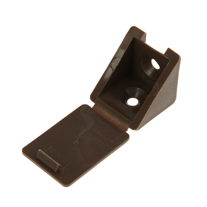 Мебельный уголок с шурупом, цвет дуб, в пакете 4 шт.