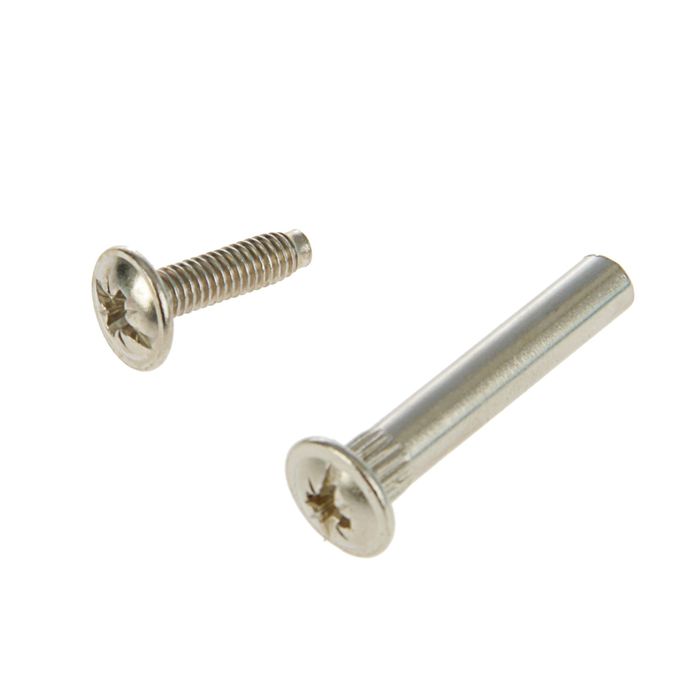 Стяжка межсекционная, 5х27мм, цвет никель, в пакете 20 шт.