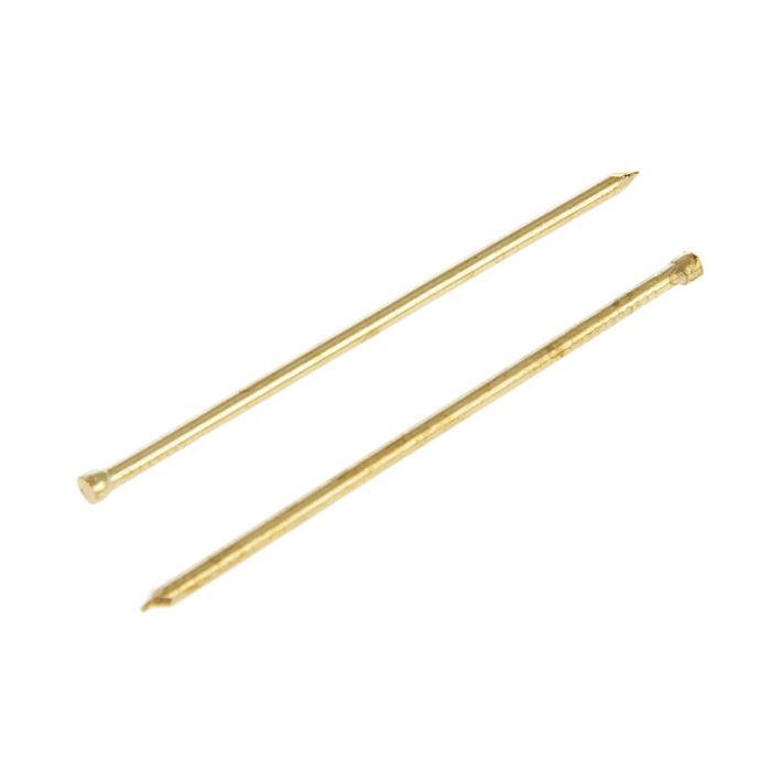 Гвоздь финишный, 1.4х45 мм, латунированный, в пакете 40 шт.