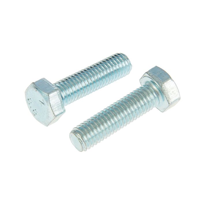 Болт DIN933 с шестигранной головкой, М8х30 мм, оцинкованный, в коробке 30 шт.