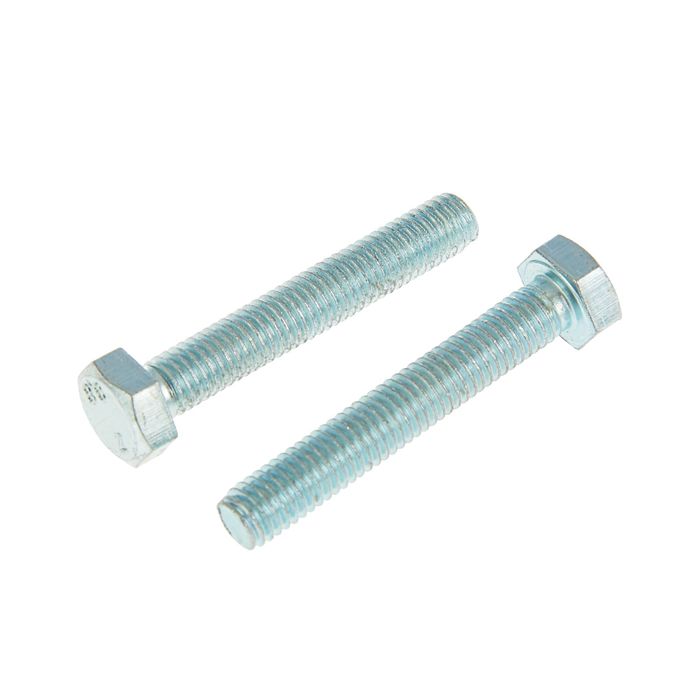 Болт DIN933 с шестигранной головкой, М8х50 мм, оцинкованный, в коробке 20 шт.