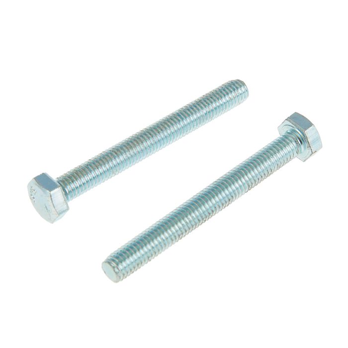 Болт DIN933 с шестигранной головкой, М8х70 мм, оцинкованный, в коробке 20 шт.